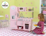 Фото №6 Кухня детская из дерева "Винтаж", цвет Розовый (Pink Vintage Kitchen) (53179_KE)