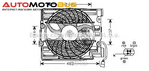 Фото Вентилятор охлаждения двигателя BMW E39 96-00 Ava BW7510