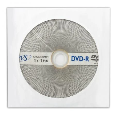 Фото Диск DVD-R VS, 4,7 Gb, 16x, бумажный конверт