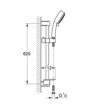 Фото Душевой гарнитур III 27929 000 Grohe New Tempesta Cosmopolitan