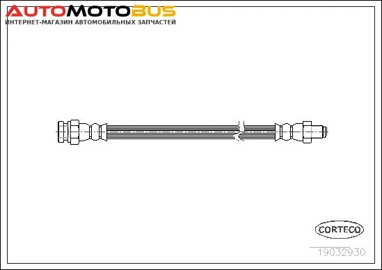Фото Шланг тормозной CORTECO 19032930