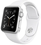 фото Apple Умные часы Apple Watch Sport 38mm Silver Aluminum with Sport Band White (MJ2T2)