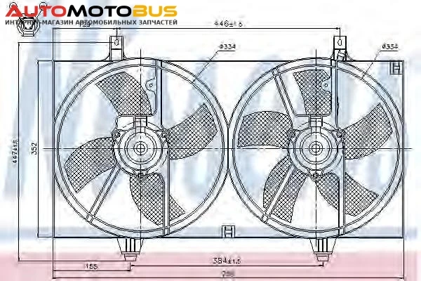 Фото Вентилятор радиатора Nissens 85526
