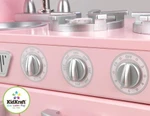 Фото №2 Кухня детская из дерева "Винтаж", цвет Розовый (Pink Vintage Kitchen) (53179_KE)