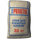 фото Клей для ячеистых блоков Bergauf Praktik 30 кг