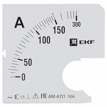 Фото Шкала сменная для A721 150/5А-1,5 | код. s-a721-150 | EKF