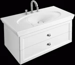 фото Villeroy &amp; Boch Тумба подвесная с раковиной на 3 отверстия La Belle A58410DJ+6124A1R1