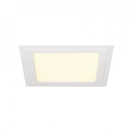 Фото SENSER SQUARE 10W светильник встраиваемый 350mA c SMD LED 10Вт, 3000K, 560lm, без БП, белый | 162773 SLV