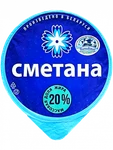 Фото №2 Сметана Витебское молоко 20% 380г стакан