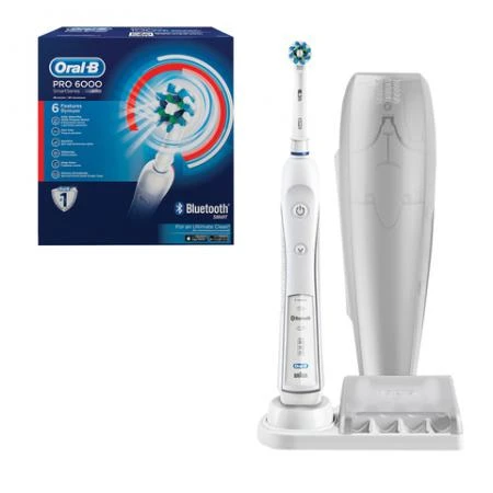 Фото Зубная щетка электрическая ORAL-B (Орал-би) PRO 6000 Triumph Smart Series (Bluetooth), 3 сменные насадки