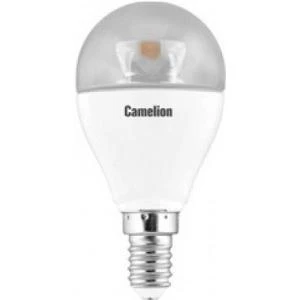 Фото Светодиодная лампа 7.5вт 220в camelion led7.5-g45-cl/830/e14 11951