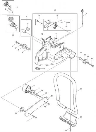 Фото Makita Штифт амортизатора&#160; бензореза Makita DPC6400 (рис.26)