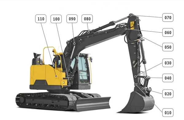 Фото Пальцы и втулки рабочего оборудования экскаваторов VOLVO EC210BLC и EC240BLC