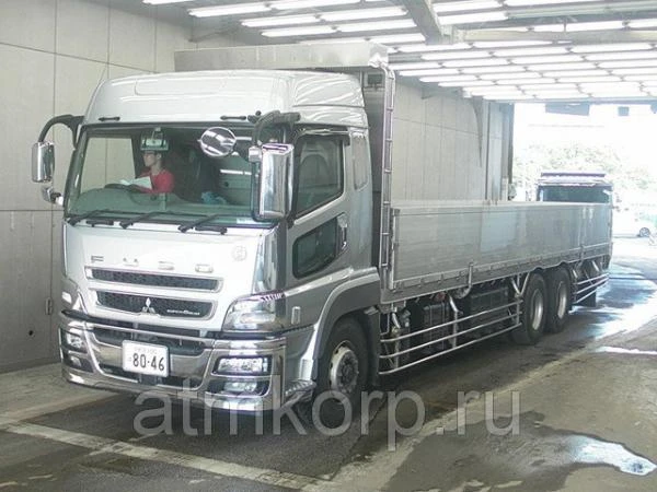 Фото Грузовик бортовой MITSUBISHI SUPER GREAT кузов FU55VZ гв 2014 грузопод 13,9 тн борт 9,62 м пробег 325 т.км