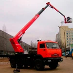 фото Автовышка Socage TJ-35 на шасси КамАЗ-43118