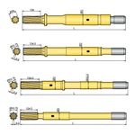 фото Хвостовик аналог Atlas Copco COP 2550, 2550EX, 2550UX