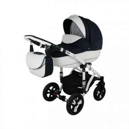 Фото Коляска 2в1 BeBe-Mobile Toscana PIK10 графит/белый в квадратик