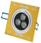 фото Светодиодный точечный светильник "Downlight" 91x91x43 4вт 4200K 360лм IP40 УХЛ4 | DRG4-28-C-55 НОВЫЙ СВЕТ