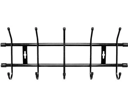 Фото Вешалки настенные PRORAB Вешалка настен. ВН5 485х195 черный 5кр