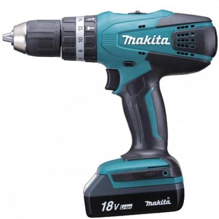 Фото Аккумуляторная дрель-шуруповерт Makita HP457DWE