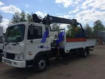 фото Кран-манипулятор (самопогрузчик) Hyundai HD120 с Hiab 160 TM