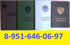 Фото Трудовые книжки 1992 года