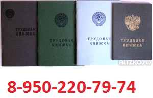 Фото Трудовые книжки разных серий и владыши к ним продажа в СПб