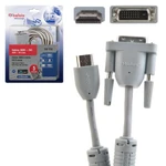 фото Кабель HDMI-DVI-D, 5 м, BELSIS, 2 фильтра, для передачи цифрового видео, блистер, BW1762