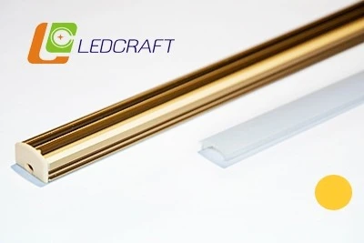 Фото Профиль универсальный Ledcraft LC-P2-1PB 1м золото