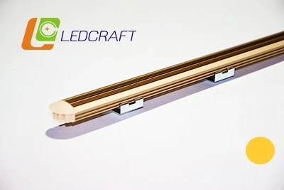 Фото Профиль врезной Ledcraft LC-P1-2PB 2м золото