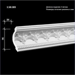 фото Потолочный плинтус с орнаментом1.50.183