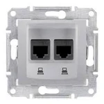 фото Розетка компьютерная 2-местная Schneider Electric РСИ-251КК5Е-1-86