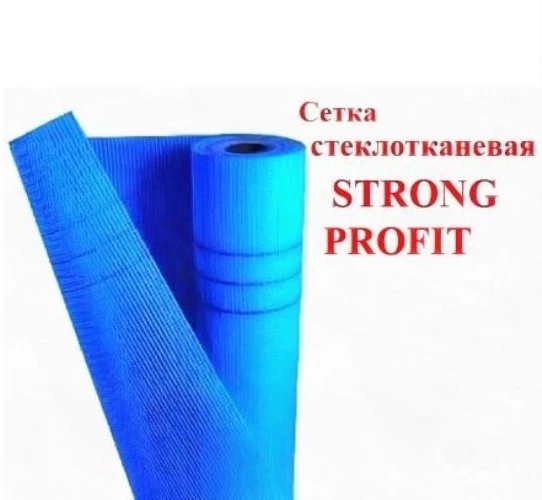 Фото Сетка стеклотканевая фасадная STRONG PROFIT  5мм х 5мм 160 г/кв. м