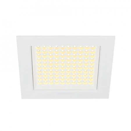 Фото LEDPANEL 100 SMD светодиодный точечный светильник встраиваемый с 100 SMD LED 6.5Вт (7.1Вт), 3000К, 500lm, 90°, белый | 162481 SLV