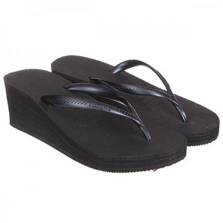 Фото Шлепанцы высокие женские Havaianas High Fashion All Black