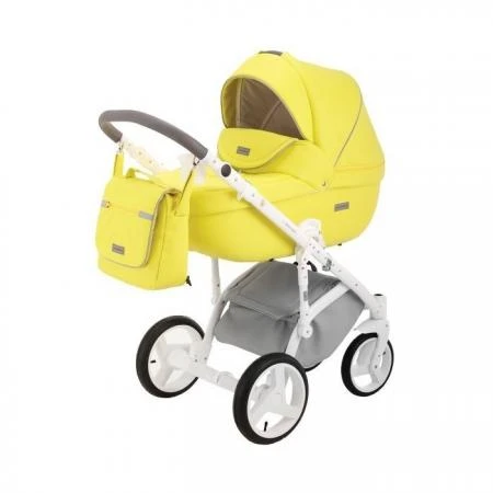 Фото Коляска 2в1 BeBe-Mobile Ravenna Deluxe V208 кожа 100 % желтая/серая