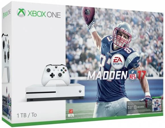 Фото Microsoft Игровая приставка Microsoft Xbox One S 1Tb + Madden 17