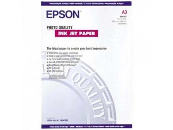 Фото Расходные материалы Epson Photo Quality Ink Jet Paper, 102 гр/м2, A3 (100 листов)