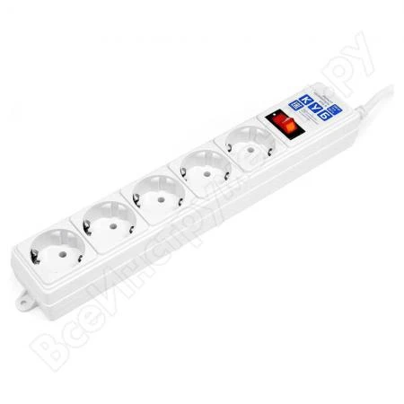 Фото Фильтр-удлинитель B 5м 5роз. белый Power Cube SPG-B-15-WHITE