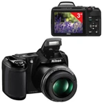 фото Фотоаппарат компактный NIKON CoolPix L340, 20 Мп, 28х zoom, 3" ЖК-монитор, Full HD, черный