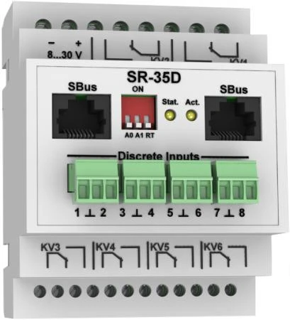 Фото SR-35D - модуль управления релейными выходами