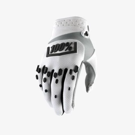 Фото Мотоперчатки 100% Airmatic Glove White/Black L (10004-010-12)