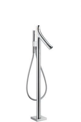 Фото Hansgrohe Axor Starck Organic 12016000 Напольный смеситель для ванны с термостатом (хром) | интернет-магазин сантехники Santehmag.ru