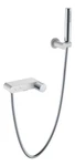 фото Boheme Stick 123-WCR.2 Смеситель для ванны WHITE TOUCH CHROME