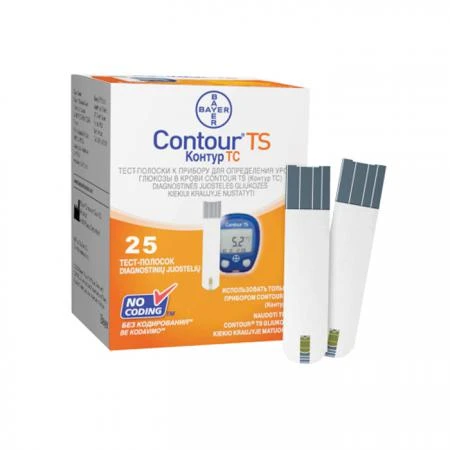 Фото Тест-полоски Bayer Contour TS (25 шт.)