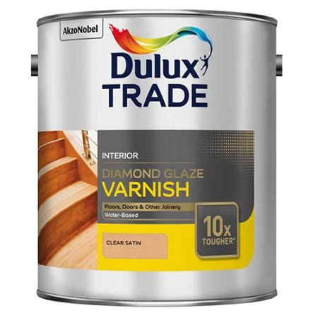 Фото Dulux Trade Diamond Glaze, лак глянцевый паркетный, 5 л.