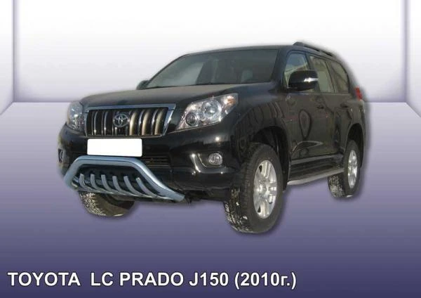 Фото Slitkoff Кенгурятник d76 низкий мини с защитой картера Toyota Land Cruiser Prado 2010