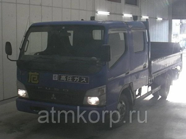 Фото Грузовик двухкабинник бортовой MITSUBISHI CANTER гв 2008 гидроборт кабина 7 мест груз 2 тн пробег 112 т.км