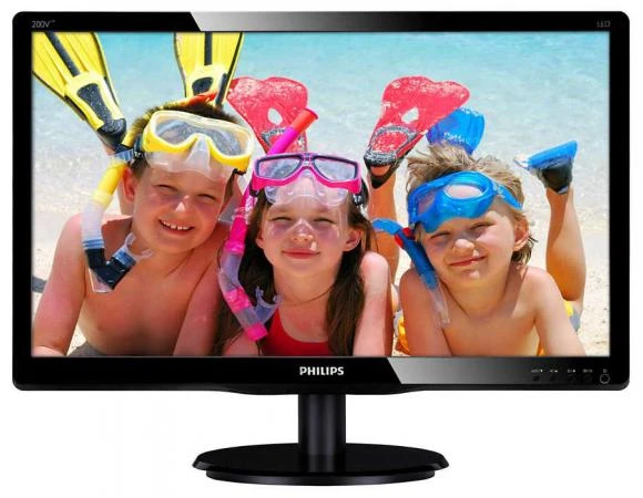 Фото Монитор 19.5" Philips 200V4LAB2/00(01) gl.Black 1600x900