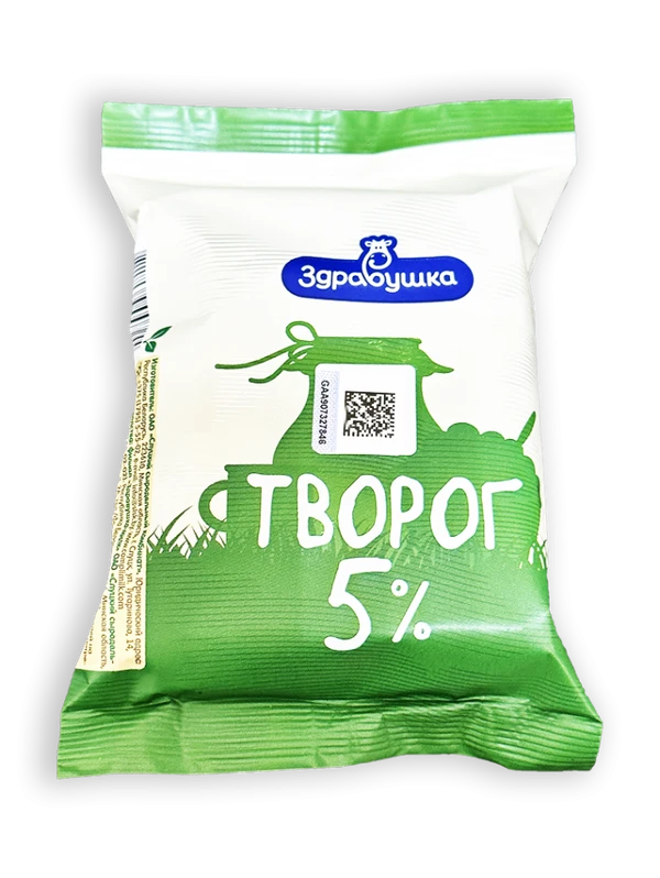 Фото Творог Здравушка 5% 200г пленка